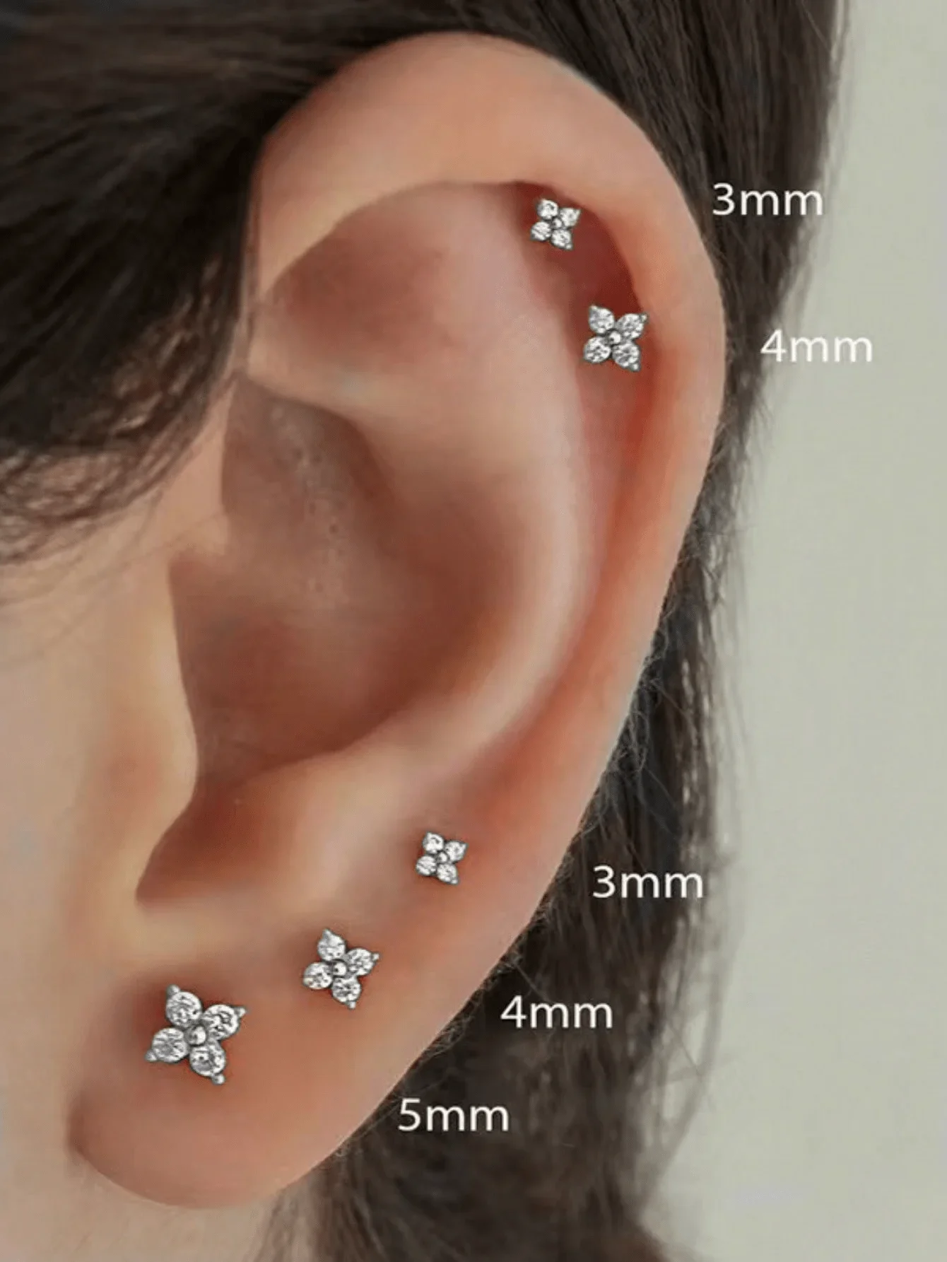 6pcs Flower Stud Earrings For Multiple Ear Piercings Fashion Jewelry Accessories
6pcs Flower Stud Earrings For Multiple Ear Piercings Fashion Jewelry Accessories