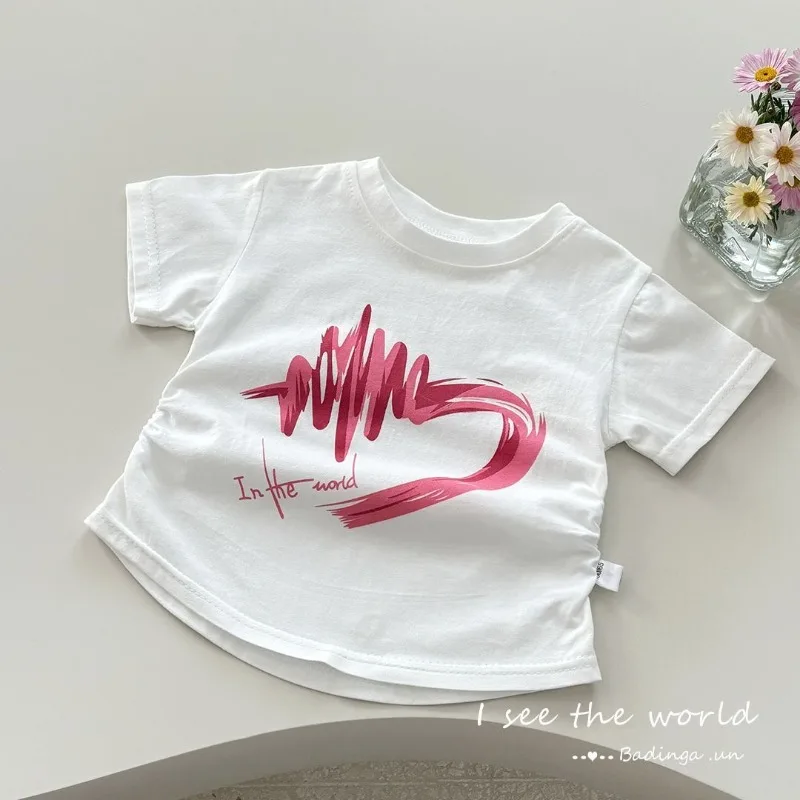 2-10 Years Old Summer New Girl's Cotton T-shirt Fashion Children's Short Sleeve Trendy Baby Tee Handsome Kids T Shirt Top
2-10 Years Old Summer New Girl's Cotton T-shirt Fashion Children's Short Sleeve Trendy Baby Tee Handsome Kids T Shirt Top