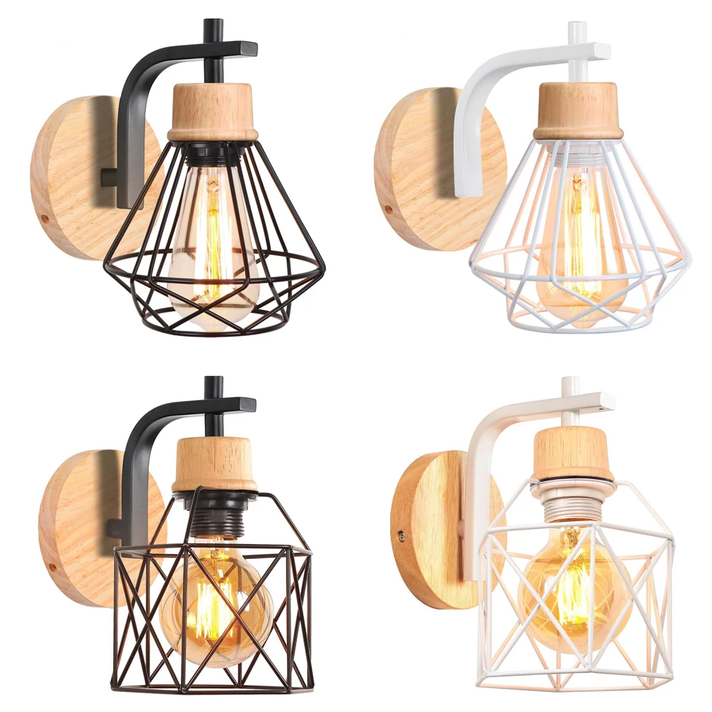 Vintage Retro Wood Wall Lamp Sconce Modern Wall Lights E27 LED Industrial Decor Indoor Lighting Bedside Lamp Dining Room Bedroom
Vintage Retro Wood Wall Lamp Sconce Modern Wall Lights E27 LED Industrial Decor Indoor Lighting Bedside Lamp Dining Room Bedroom