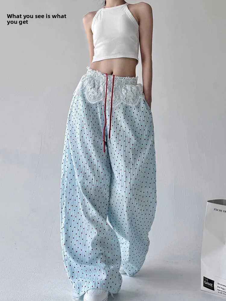 Sweet Heart Print Lazy High Waist Slimming Loose Wide Leg Casual Pants Women's Faion Autumn New Sle Comfortable Cotton Tr...
Sweet Heart Print Lazy High Waist Slimming Loose Wide Leg Casual Pants Women's Faion Autumn New Sle Comfortable Cotton Tr...