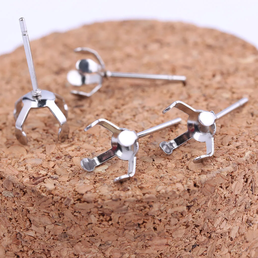 onwear 20pcs Stainless steel post earring findings diy fit 6mm 8mm pearl rhinestone bezel blanks for jewelry making
onwear 20pcs Stainless steel post earring findings diy fit 6mm 8mm pearl rhinestone bezel blanks for jewelry making