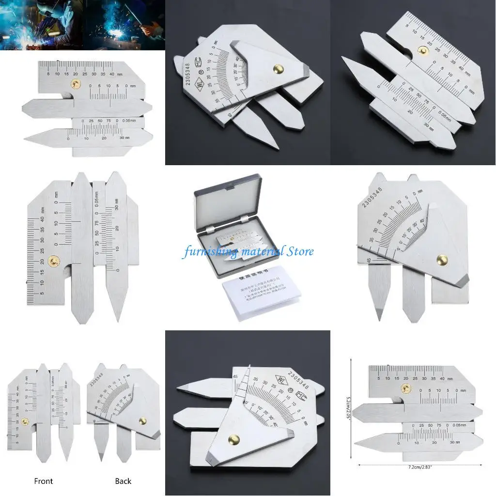 Y5GD 0-75mm Weld Guage Weld Seam Gauge Weld Measurement Caliper Welding- Inspect- Ruler Metric Inspection Ruler High Accuracy
Y5GD 0-75mm Weld Guage Weld Seam Gauge Weld Measurement Caliper Welding- Inspect- Ruler Metric Inspection Ruler High Accuracy