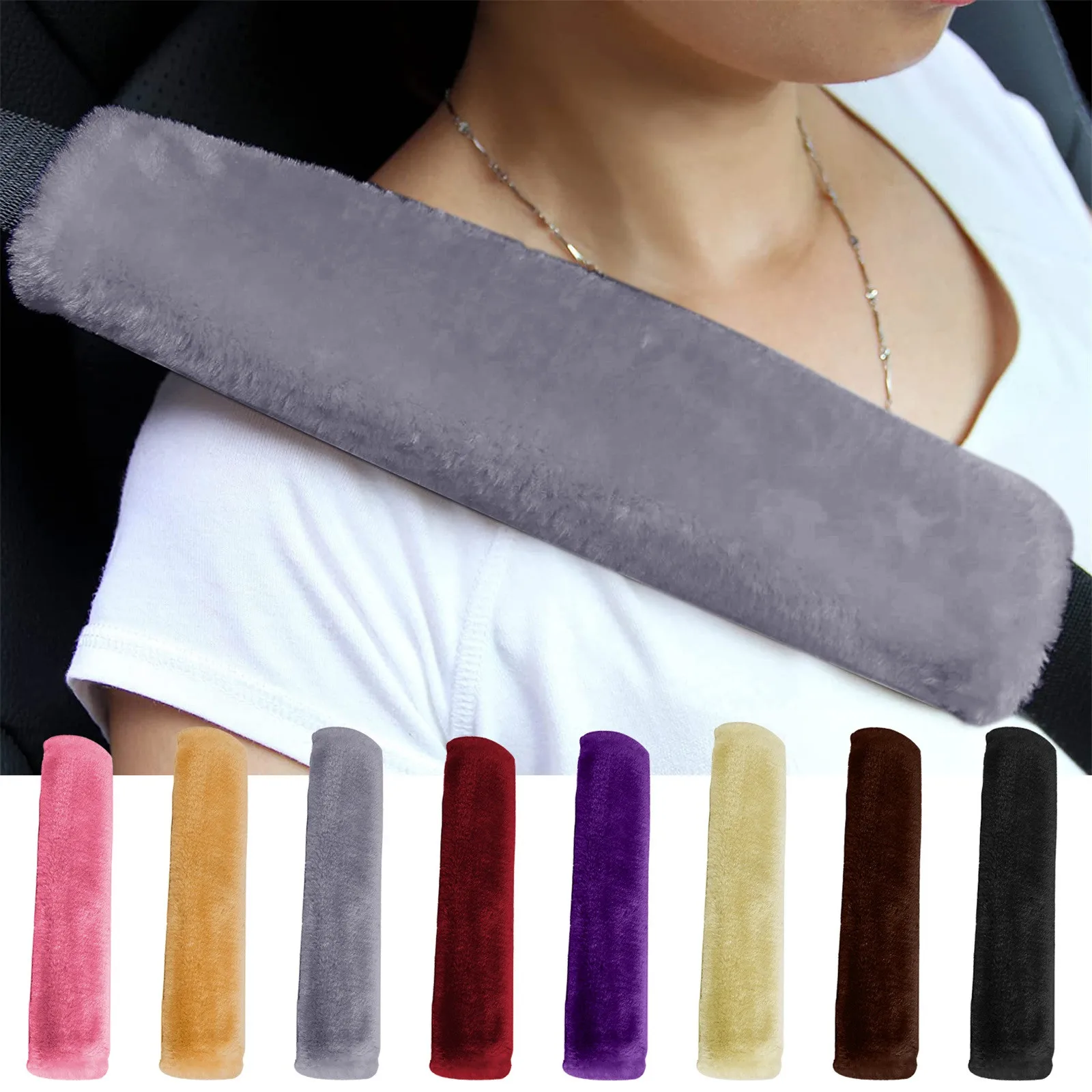 2PCS Soft Car Seatbelt Cover Comfortable Driving Pillow Pad Seat Belt Safety Strap Cover Shoulder Pads Universal Car Accessories
2PCS Soft Car Seatbelt Cover Comfortable Driving Pillow Pad Seat Belt Safety Strap Cover Shoulder Pads Universal Car Accessories