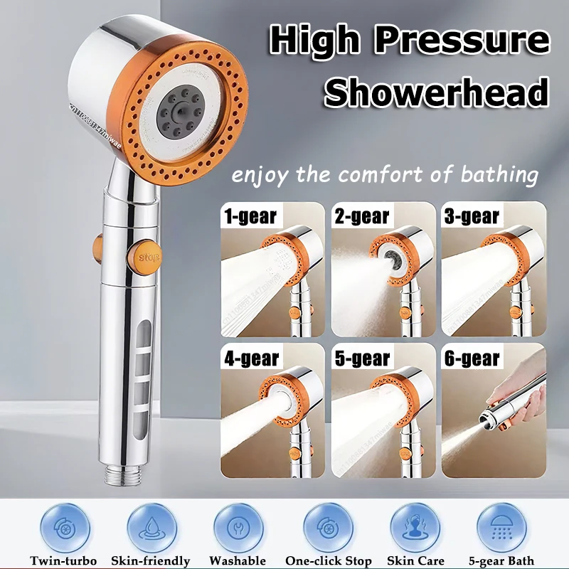 Водосберегающий фильтр высокого давления, насадка для душа с 5-ступенчатой ручной насадкой для душа, одна кнопка остановки, экономия воды, супер высокое давление
Водосберегающий фильтр высокого давления, насадка для душа с 5-ступенчатой ручной насадкой для душа, одна кнопка остановки, экономия воды, супер высокое давление