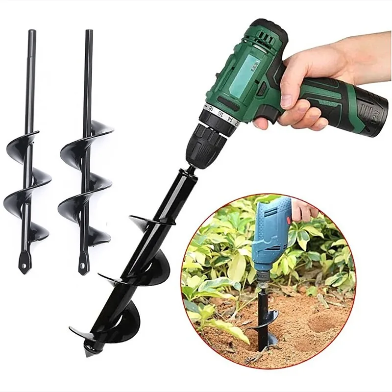 Garden Auger Spiral Drill Bit Gardening Flower Planter Earth Drill Planting Hole Digger Tool Loose Soil Drill Bit Accessories
Garden Auger Spiral Drill Bit Gardening Flower Planter Earth Drill Planting Hole Digger Tool Loose Soil Drill Bit Accessories