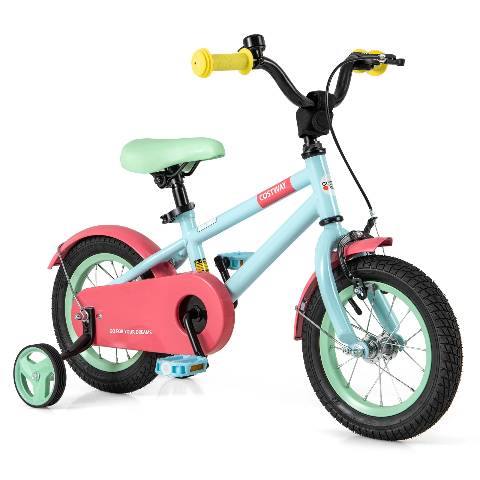 12" Kids Bike w/Adjustable Saddle Handlebar Removable Training Wheels Handbrake
12" Kids Bike w/Adjustable Saddle Handlebar Removable Training Wheels Handbrake