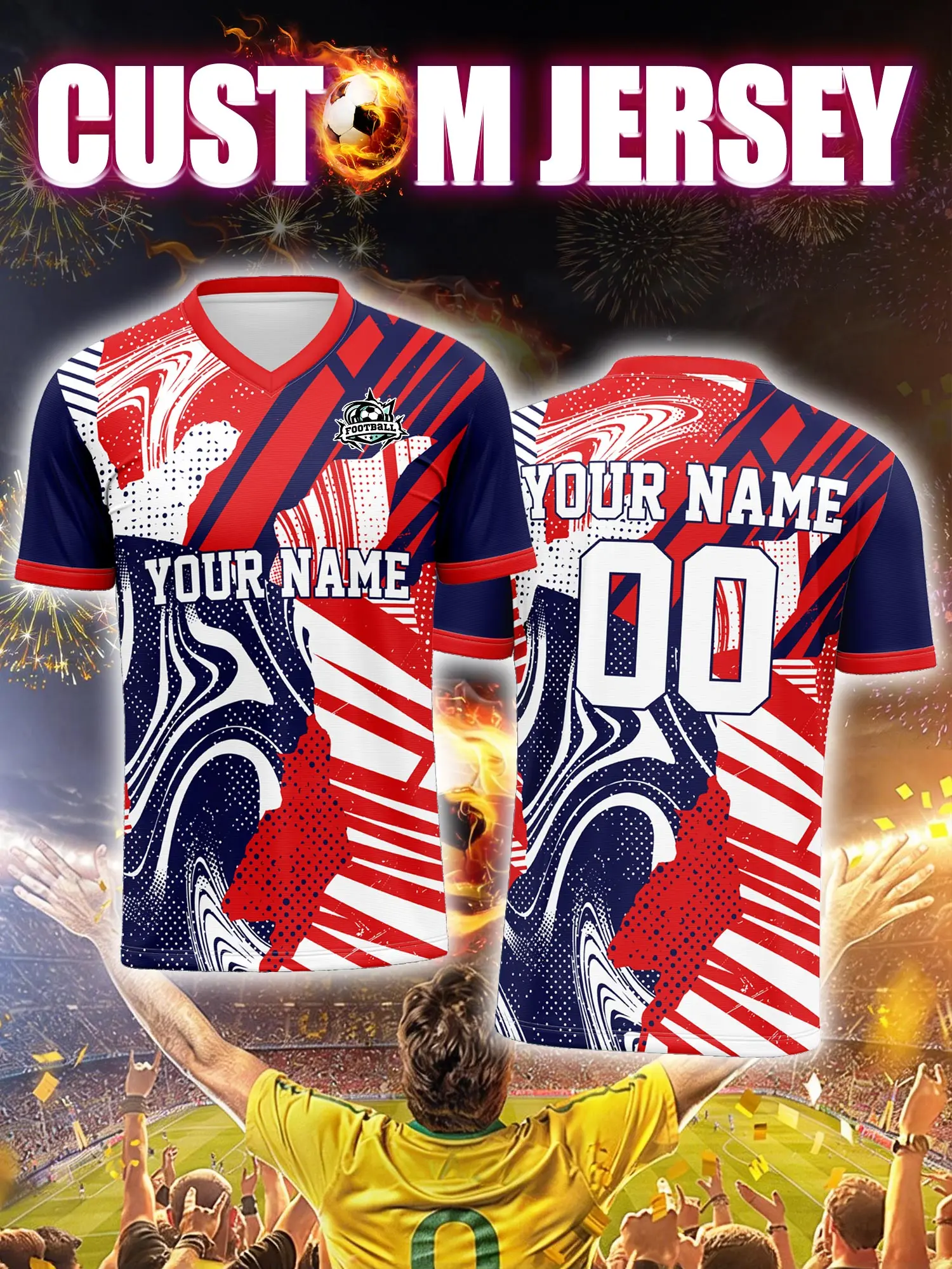 Спортивная футболка с V-образным вырезом для взрослых и детей, с индивидуальным именем и номером, быстросохнущая, модная, с сублимационной печатью, 2026
Спортивная футболка с V-образным вырезом для взрослых и детей, с индивидуальным именем и номером, быстросохнущая, модная, с сублимационной печатью, 2026