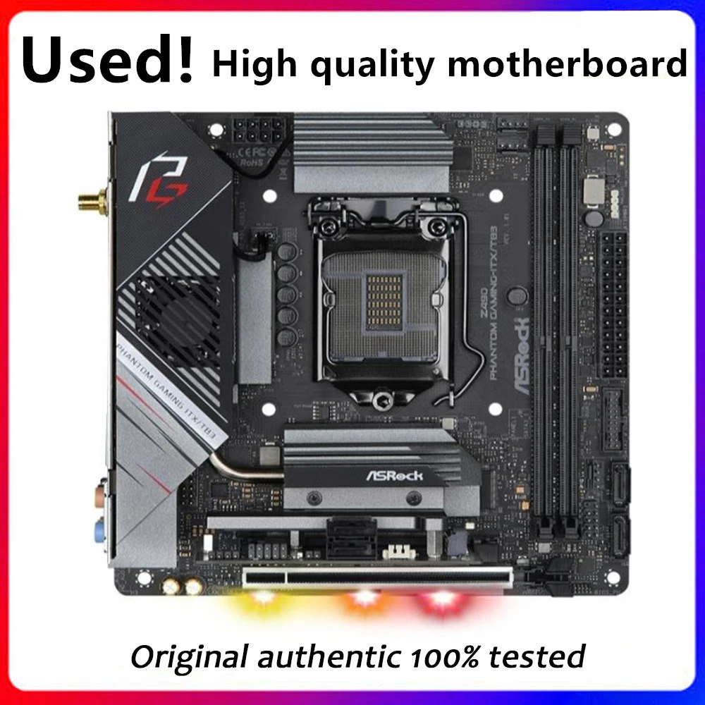 Z490 Phantom Gaming-ITX ITX For ASRock Z490 Phantom Gaming-ITX/TB3 Original Desktop Motherboard LGA 1200 board Used Mainboard
Z490 Phantom Gaming-ITX ITX For ASRock Z490 Phantom Gaming-ITX/TB3 Original Desktop Motherboard LGA 1200 board Used Mainboard