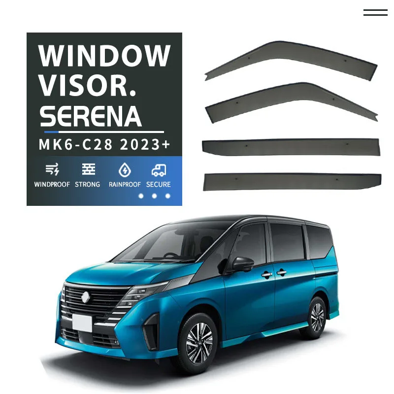 Дефлектор окна автомобиля подходит для Nissan Serena, дождевик SERENA C26 C27 C28, оконный козырек
Дефлектор окна автомобиля подходит для Nissan Serena, дождевик SERENA C26 C27 C28, оконный козырек