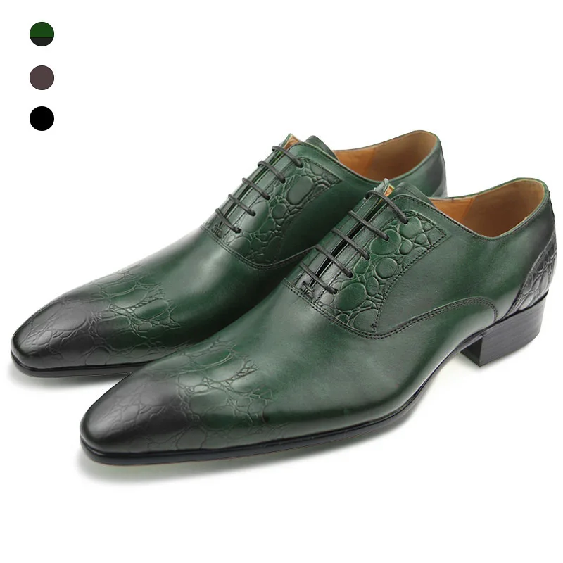 Men's Lace Up Formal Modern Oxford Printing Shoes hochzeit schuhe herren Black Green brown Suitable for any Dress Business Shoe
Men's Lace Up Formal Modern Oxford Printing Shoes hochzeit schuhe herren Black Green brown Suitable for any Dress Business Shoe
