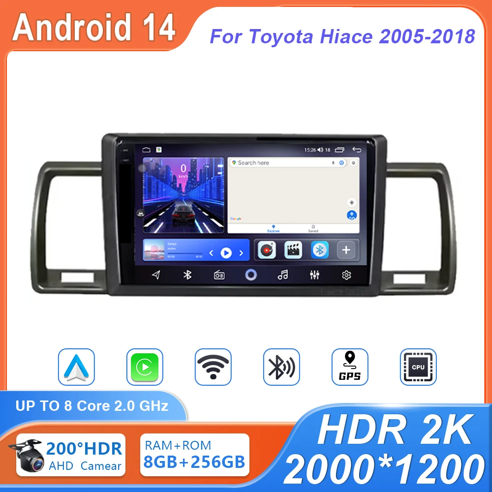 Android 14 авто радио Carplay сенсорный экран для Toyota Hiace 2005-2018 GPS-навигация головное устройство GPS мультимедийный плеер видеорегистратор BT
Android 14 авто радио Carplay сенсорный экран для Toyota Hiace 2005-2018 GPS-навигация головное устройство GPS мультимедийный плеер видеорегистратор BT