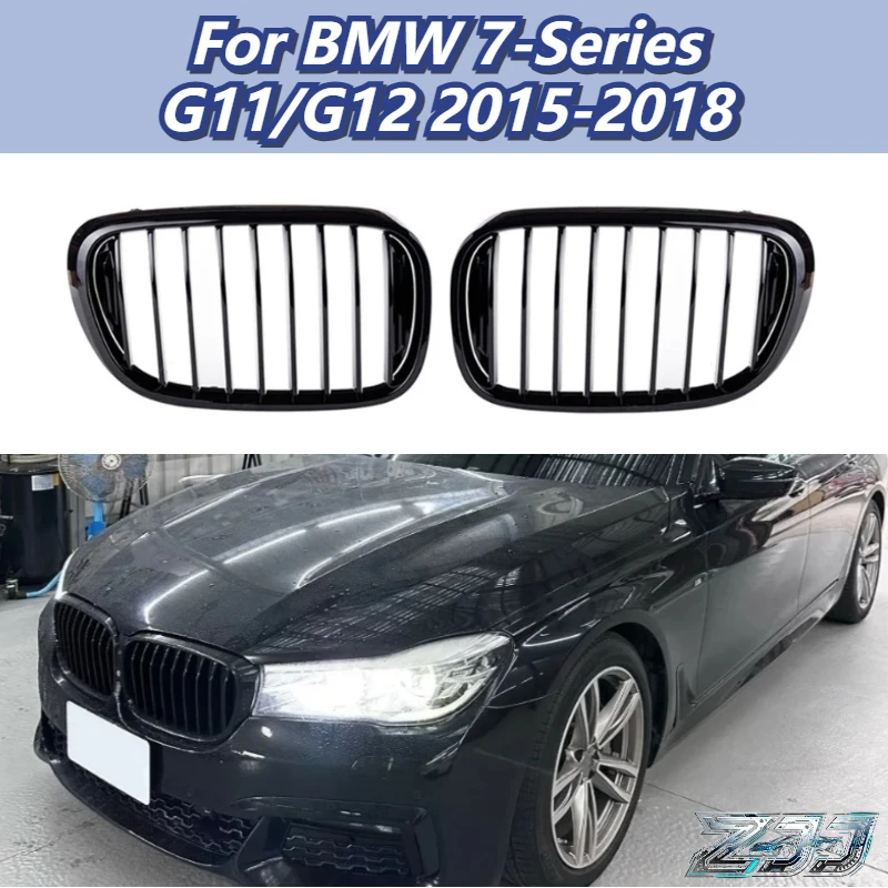 Front Bumper Grille Glossy Black Single Line Racing Grille Upper Grill For BMW 7-Series G11/G12 2015-2018 Replacement Tuning
Front Bumper Grille Glossy Black Single Line Racing Grille Upper Grill For BMW 7-Series G11/G12 2015-2018 Replacement Tuning