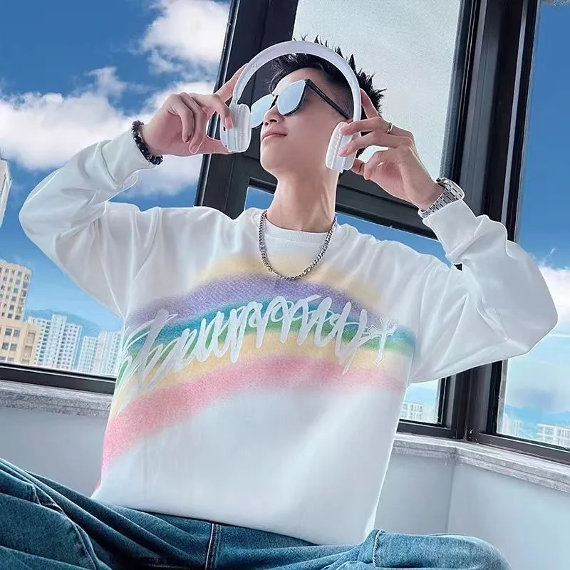 Colorful White Printing Male Sweatshirt New Rock 90s Vintage Cheap Y2k Korean Style Men's Pullover Welcome Deal Streetwear Loose
Colorful White Printing Male Sweatshirt New Rock 90s Vintage Cheap Y2k Korean Style Men's Pullover Welcome Deal Streetwear Loose