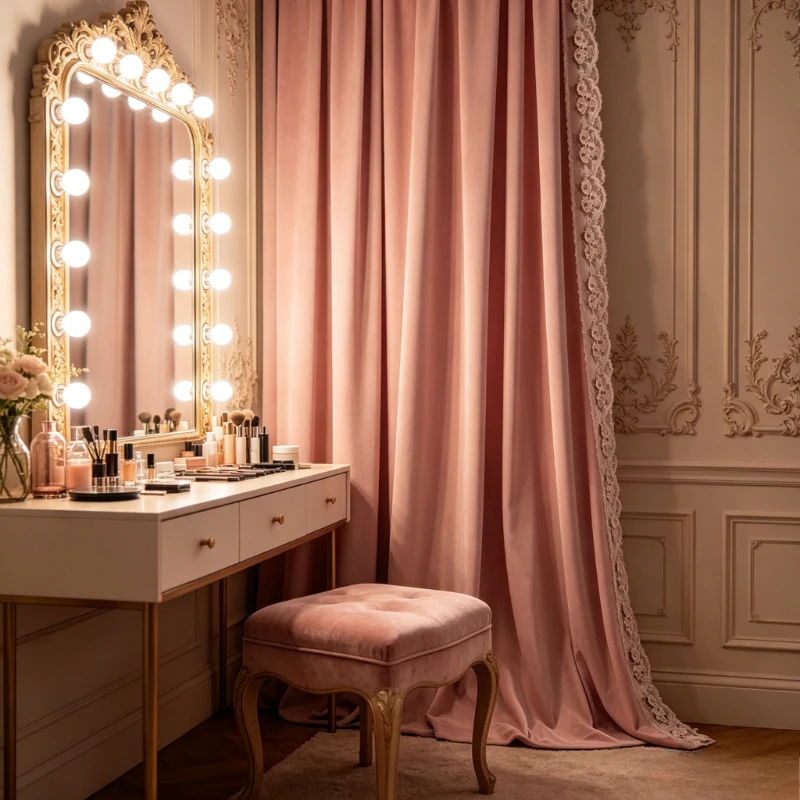 Pink Silk Velvet Curtains Princess Style Luxury Blackout Drapes Lace Trim Instagrammable Decor Yarn for Interior Decoration
Pink Silk Velvet Curtains Princess Style Luxury Blackout Drapes Lace Trim Instagrammable Decor Yarn for Interior Decoration