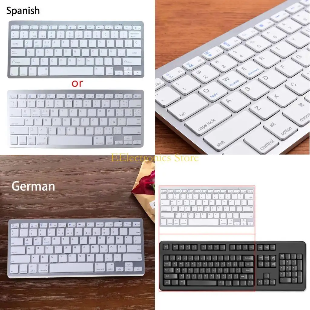 B03C Lightweight Portable Travel Bluetooth-compatible Russian/Spanish/Korean/English Keypad Wireless Keyboard for Tablet
B03C Lightweight Portable Travel Bluetooth-compatible Russian/Spanish/Korean/English Keypad Wireless Keyboard for Tablet