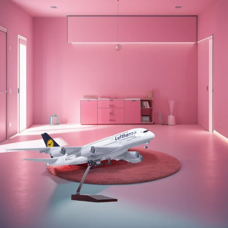 Aircraft 47CM A380 Lufthansa Airlines Model Plane 1:160 Diecast Airplanes Model Plane with Lights and Wheel for Toy Child Gift
Aircraft 47CM A380 Lufthansa Airlines Model Plane 1:160 Diecast Airplanes Model Plane with Lights and Wheel for Toy Child Gift