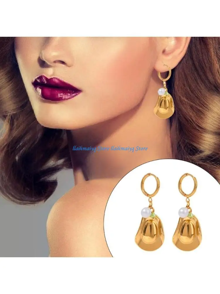 573B Trendy Stainless Steel Earrings with Scallops Shells Designs for Modern Women
573B Trendy Stainless Steel Earrings with Scallops Shells Designs for Modern Women