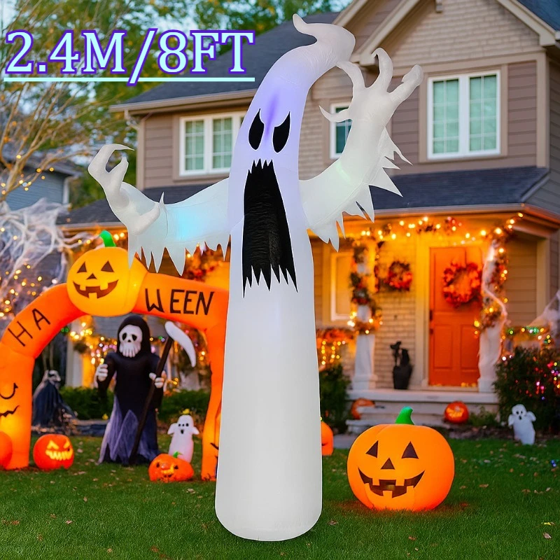 2.4M/8FT Outdoor Holiday Decorations Halloween Outdoor Inflatable Toys Flame LED Light Ghost Model Party Garden Layout Props
2.4M/8FT Outdoor Holiday Decorations Halloween Outdoor Inflatable Toys Flame LED Light Ghost Model Party Garden Layout Props