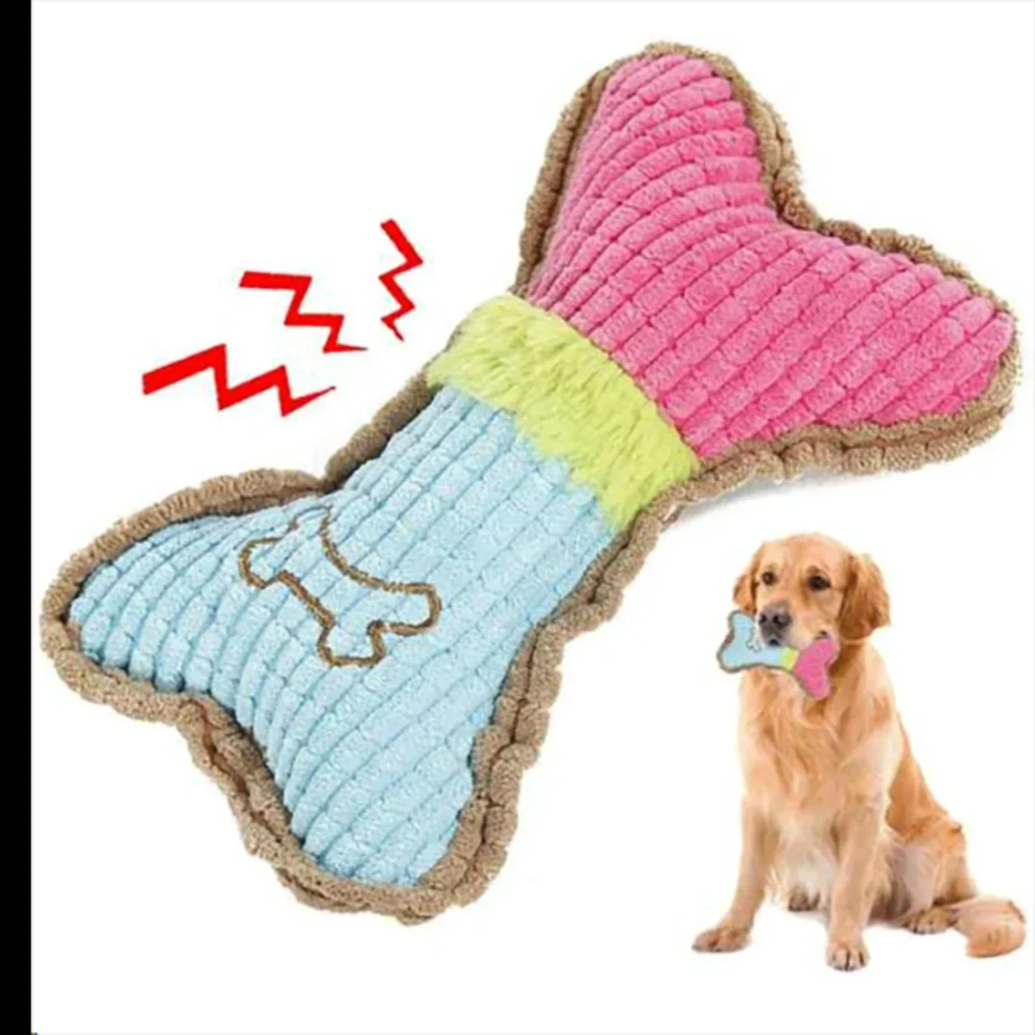 Interactive, Engaging, and Durable Plush Chew Toy for Small and Medium Breed Puppies - Teething Dog Toy with Squeaker for Hours
Interactive, Engaging, and Durable Plush Chew Toy for Small and Medium Breed Puppies - Teething Dog Toy with Squeaker for Hours