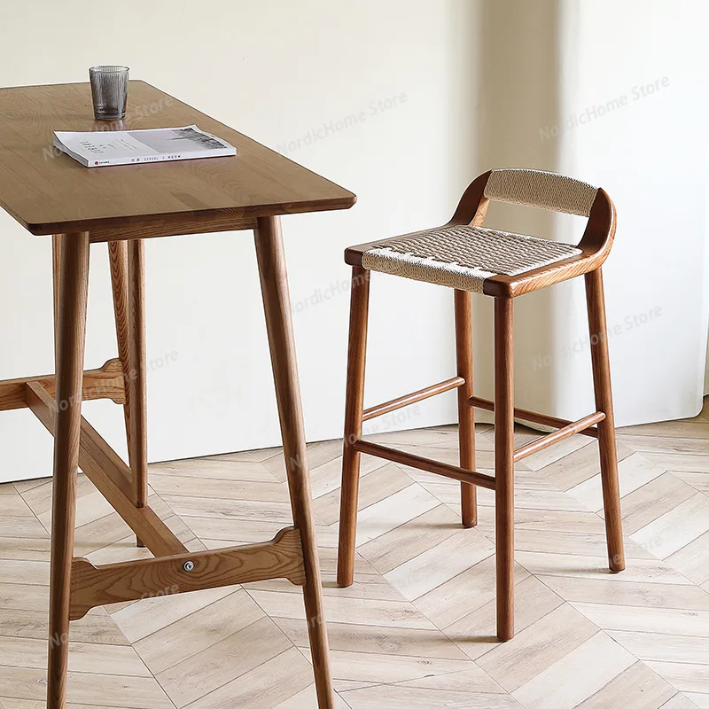 Rope Function Bar Chair Completely High Stool Coffee Shop Dinning Chair Ash Wood Commercial Bar Furniture Tabouret De Bar XYBC
Rope Function Bar Chair Completely High Stool Coffee Shop Dinning Chair Ash Wood Commercial Bar Furniture Tabouret De Bar XYBC