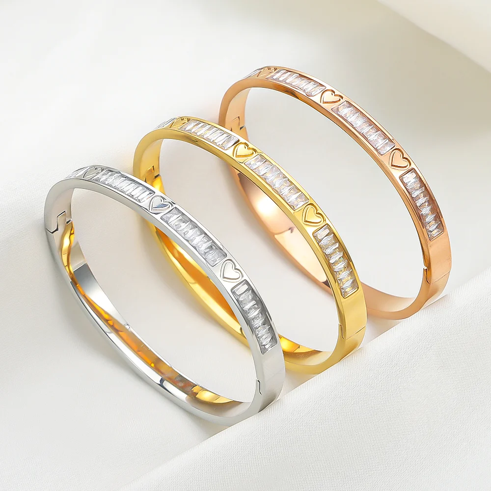 3PCS/SET French Retro Stainless Steel Cuff Bracelet, Heart-shaped Women Girl’s Zircon Bangle, Fashion Jewelry Gift SZ348
3PCS/SET French Retro Stainless Steel Cuff Bracelet, Heart-shaped Women Girl’s Zircon Bangle, Fashion Jewelry Gift SZ348