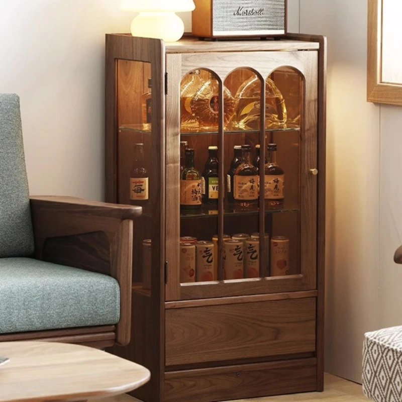 Nordic retro wine cabinet black walnut dining side cabinet side cabinet storage solid wood against the wall new Chinese American
Nordic retro wine cabinet black walnut dining side cabinet side cabinet storage solid wood against the wall new Chinese American