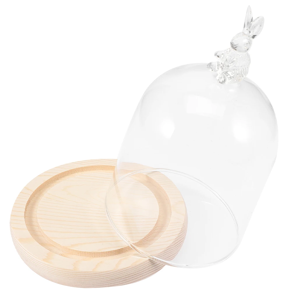 Glass Rabbit Cover Cake Plate Transparent Dome for Food Display Preserved Flower Holder Micro L Protector Household Tray
Glass Rabbit Cover Cake Plate Transparent Dome for Food Display Preserved Flower Holder Micro L Protector Household Tray