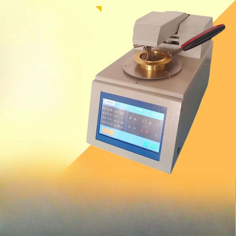 Automatic opening and closing flash point tester Oil ignition point intelligent tester Hydraulic lubricating oil product tester
Automatic opening and closing flash point tester Oil ignition point intelligent tester Hydraulic lubricating oil product tester