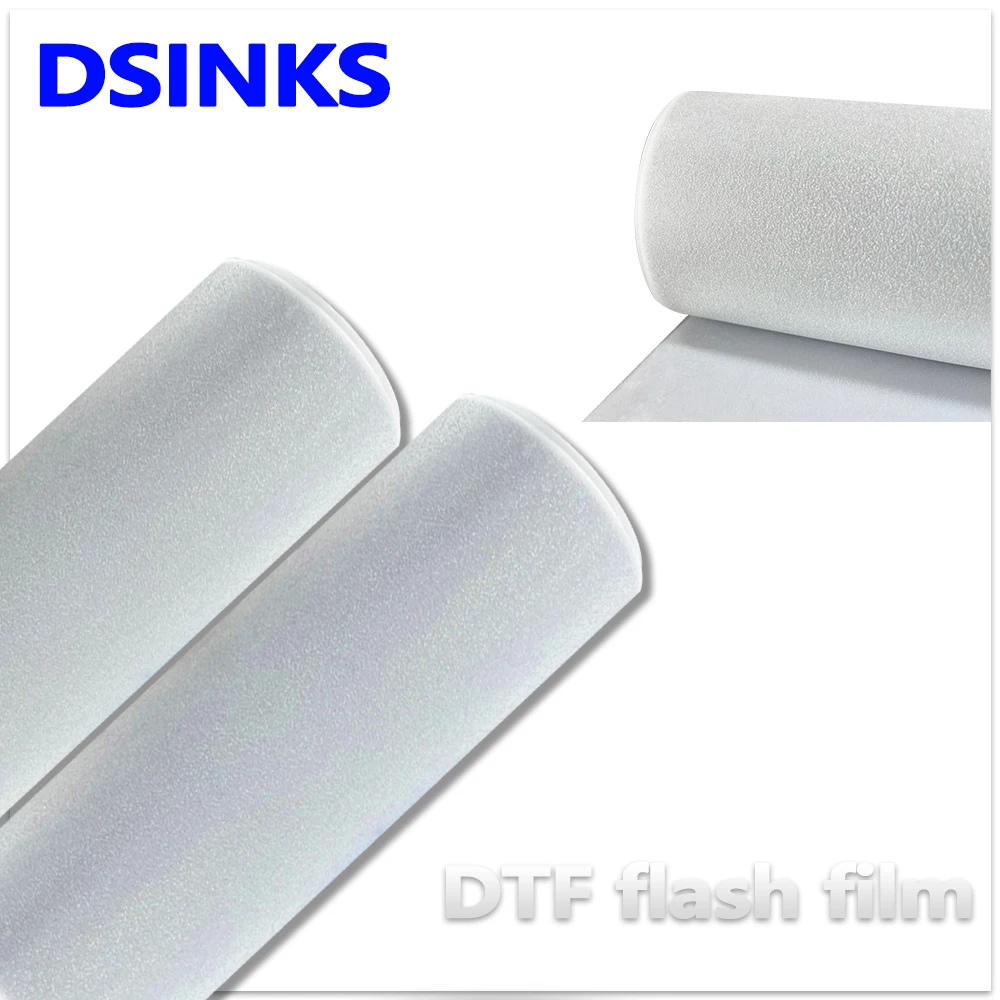 DTF Glitter film 30 x 100m 33 x 100m DTF flash film 75U for DTF printer Digital Inkjet Printing Film
DTF Glitter film 30 x 100m 33 x 100m DTF flash film 75U for DTF printer Digital Inkjet Printing Film