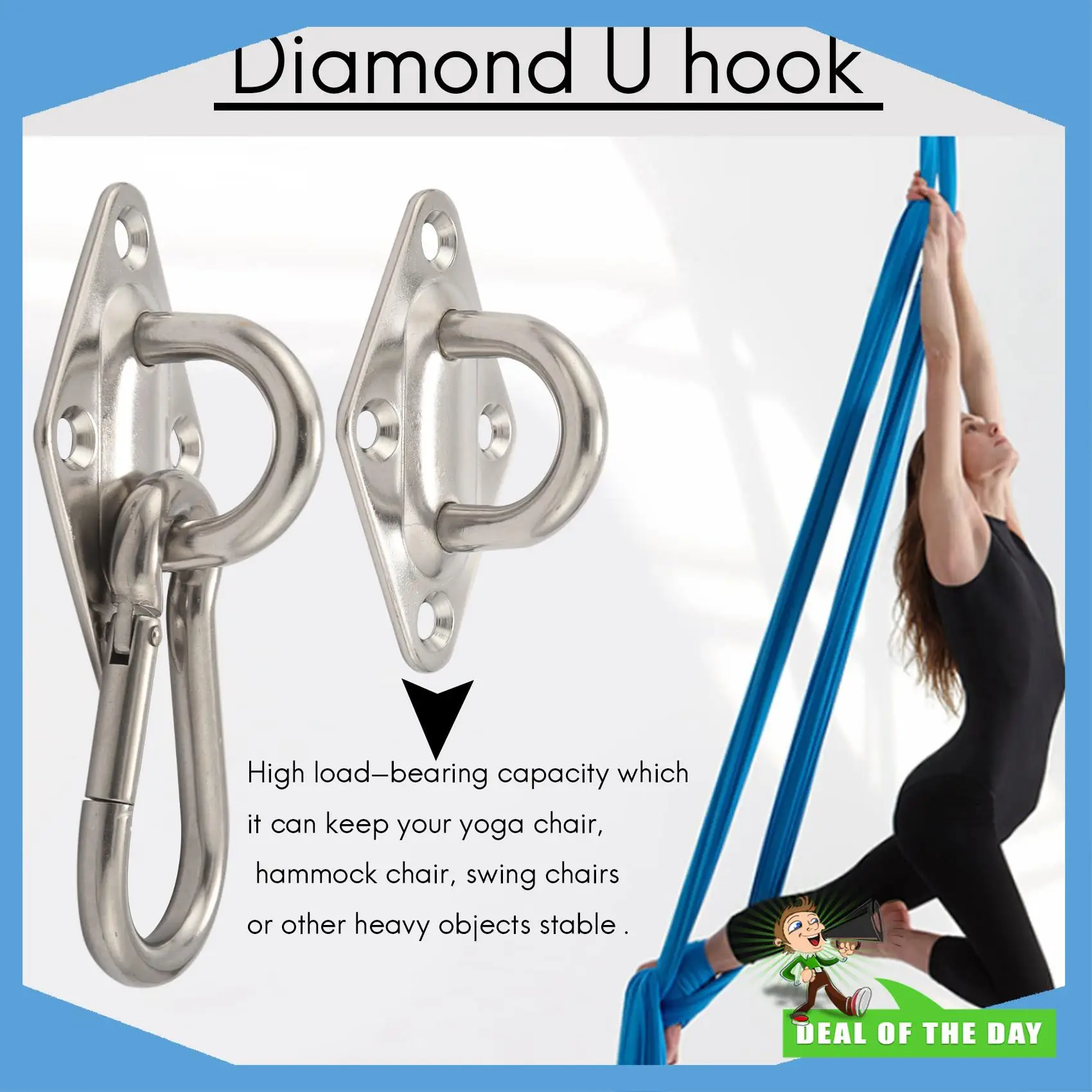 24-Hour Delivery Heavy Duty Hammock Hanging Kit Eye Plates Ceiling Wall Mount Anchor Hooks Hanger For Hammock Swing Chair
24-Hour Delivery Heavy Duty Hammock Hanging Kit Eye Plates Ceiling Wall Mount Anchor Hooks Hanger For Hammock Swing Chair