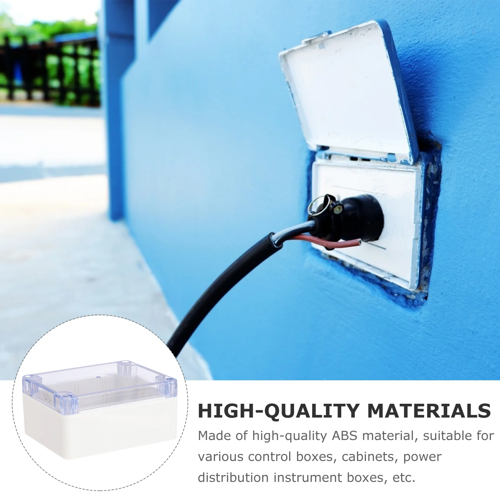 Waterproof Ip65 Plastic Junction Box Durable Abs Project Enclosure For Indoor Outdoor Electrical Wiring Moisture Proof Insulated
Waterproof Ip65 Plastic Junction Box Durable Abs Project Enclosure For Indoor Outdoor Electrical Wiring Moisture Proof Insulated