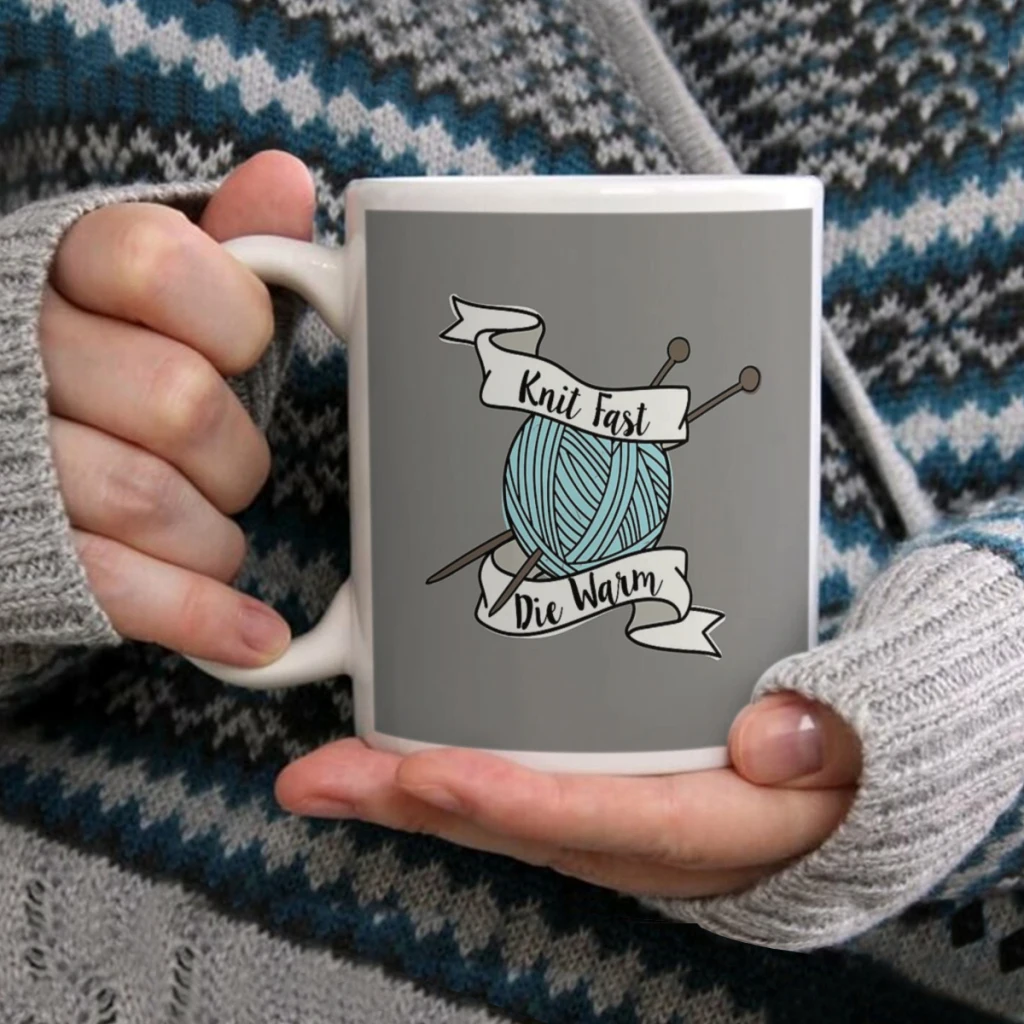 Knit Fast, Die WarmCoffee Mug Tea Cup 11oz Coffee Cup Funny Birthday Ceramic Mug Personalized Cup
Knit Fast, Die WarmCoffee Mug Tea Cup 11oz Coffee Cup Funny Birthday Ceramic Mug Personalized Cup