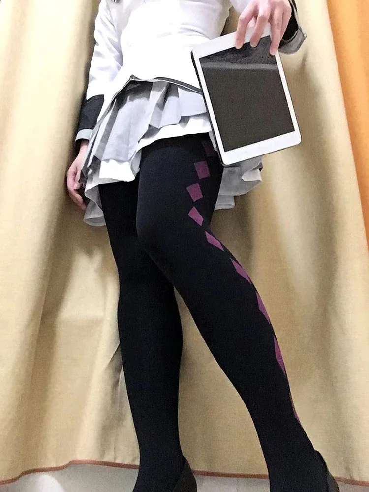 Anime Puella Magi Madoka Magica Cosplay Akemi Homura Costume Pantyhose Black Purple Women JK Stockings Girls Uniform Accessories
Anime Puella Magi Madoka Magica Cosplay Akemi Homura Costume Pantyhose Black Purple Women JK Stockings Girls Uniform Accessories