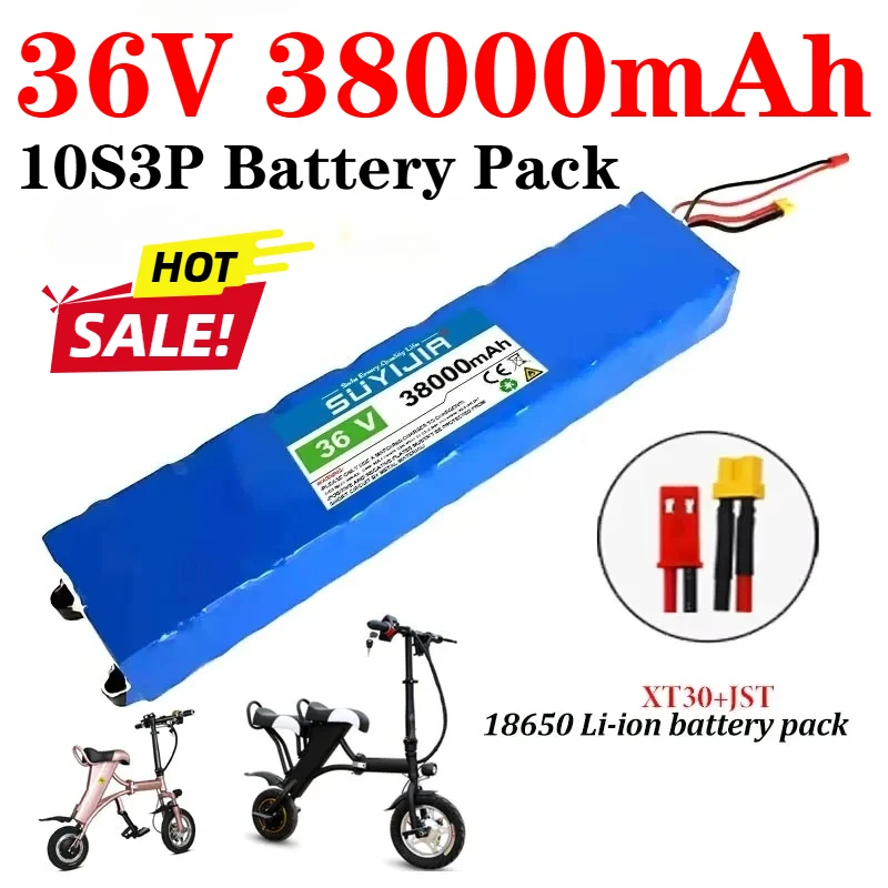 36V 38000mAh Electric Suitable for-M365 Xiaomi Model 1865010S3P Electric Bike Battery Hoverboard Built-in BMS Batteries
36V 38000mAh Electric Suitable for-M365 Xiaomi Model 1865010S3P Electric Bike Battery Hoverboard Built-in BMS Batteries