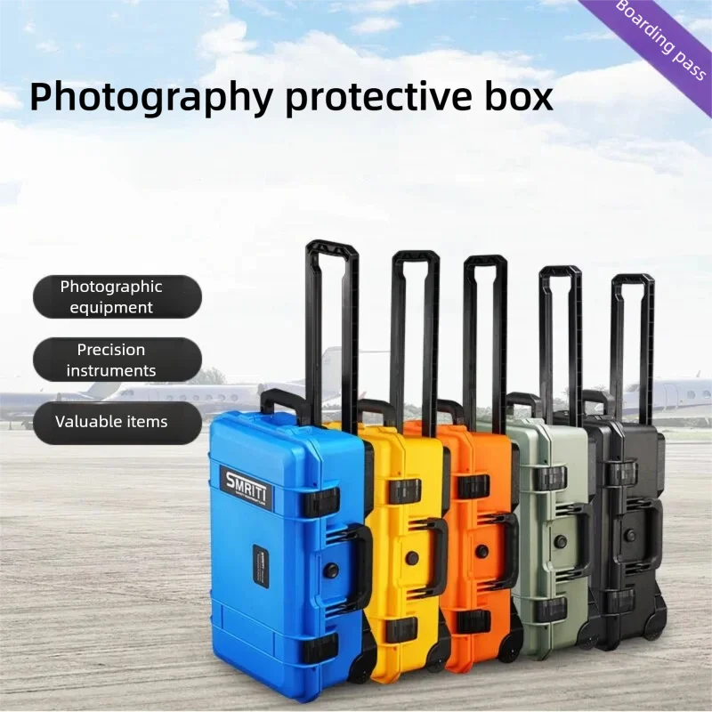 Waterproof Trolley Case Portable Pull Rod Toolbox Multi-functional Plastic Toolbox Camera Notebook Photography Large Size S5129
Waterproof Trolley Case Portable Pull Rod Toolbox Multi-functional Plastic Toolbox Camera Notebook Photography Large Size S5129
