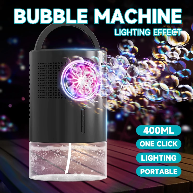 400ml large capacity portable circular bubble machine, suitable for outdoor parties, durable and long-lasting
400ml large capacity portable circular bubble machine, suitable for outdoor parties, durable and long-lasting