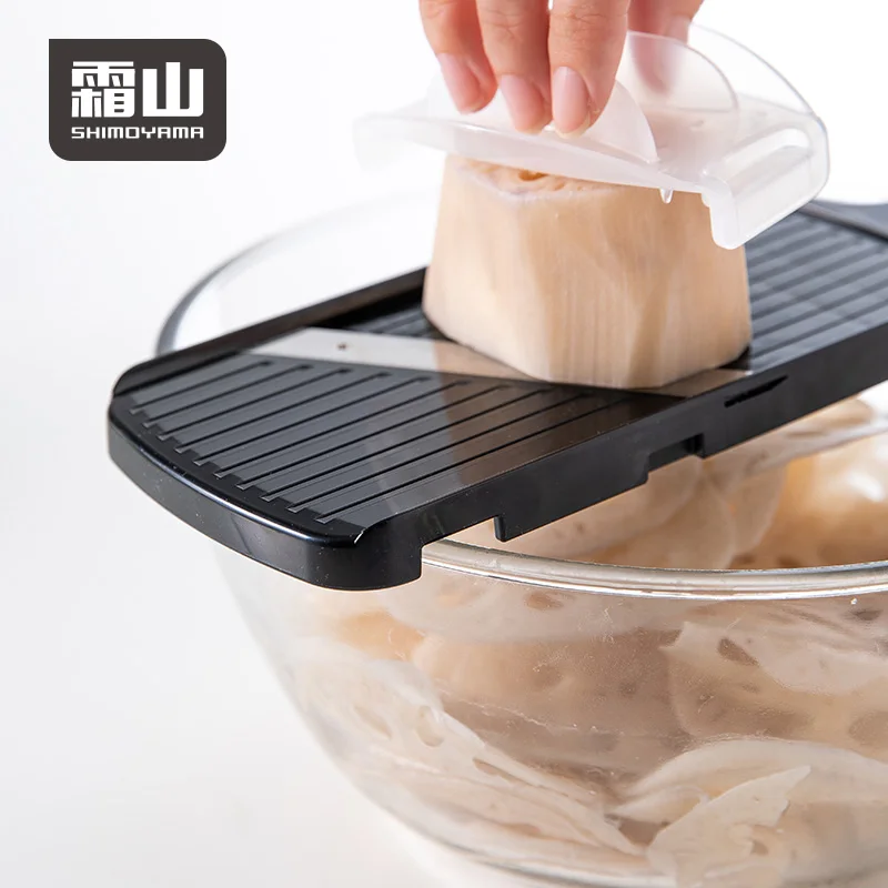 SHIMOYAMA Stainless Steel Adjustable Thickness Vegetable Slicer with Hand Cover Manual Potato Slicer Accessories
SHIMOYAMA Stainless Steel Adjustable Thickness Vegetable Slicer with Hand Cover Manual Potato Slicer Accessories
