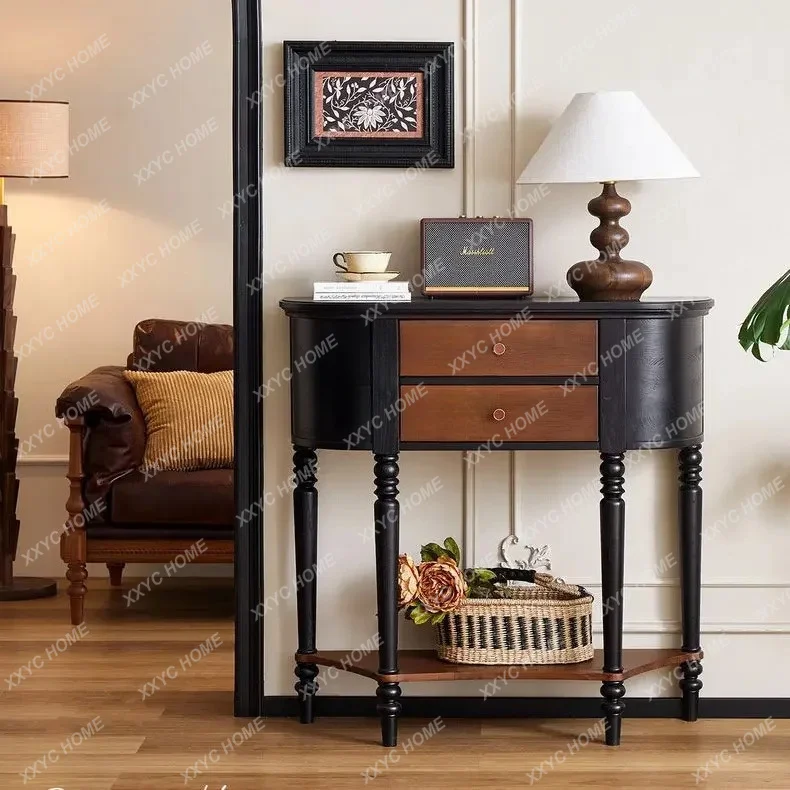AA retro solid wood porch cabinet corridor entry aisle cabinet
AA retro solid wood porch cabinet corridor entry aisle cabinet