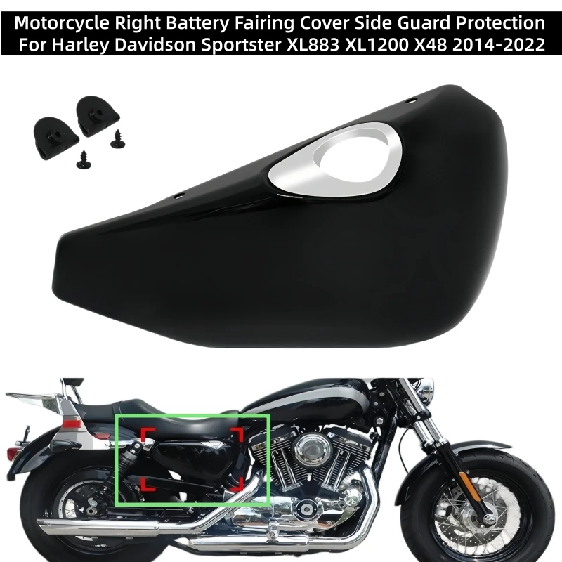 Motorcycle Right Battery Fairing Cover Side Guard Protection For Harley Sportster XL48 883 1200 XL883 XL1200 X48 2014-2022
Motorcycle Right Battery Fairing Cover Side Guard Protection For Harley Sportster XL48 883 1200 XL883 XL1200 X48 2014-2022