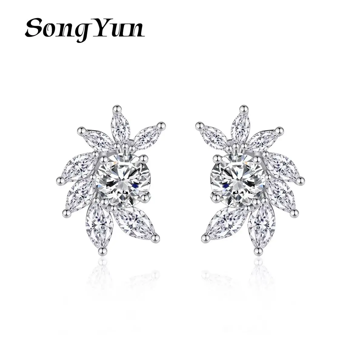 SYYG Jewelry MHT Quality Brass Stud Earrings Dangle CZ 7A Zircon Engagement Party Best Friend Gift Women Earring Jewelry
SYYG Jewelry MHT Quality Brass Stud Earrings Dangle CZ 7A Zircon Engagement Party Best Friend Gift Women Earring Jewelry