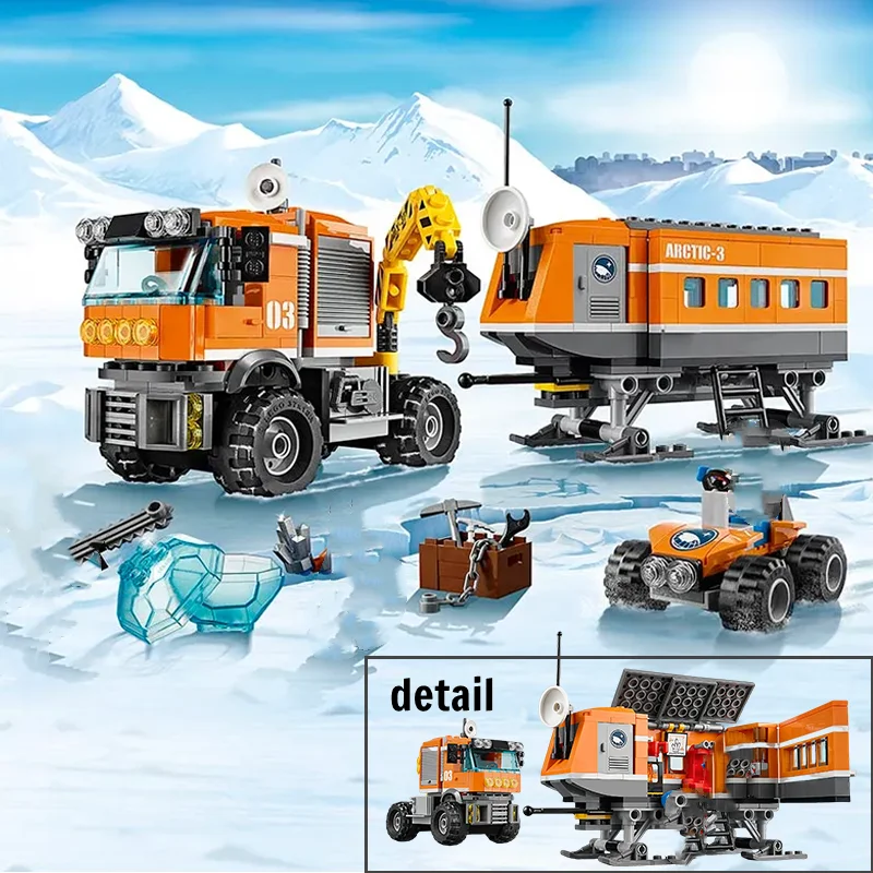 Compatible Brands Brick Sets City Series Building Blocks Arctic Outpost Polar Adventure Car Camp MOC Toys Kids Gift
Compatible Brands Brick Sets City Series Building Blocks Arctic Outpost Polar Adventure Car Camp MOC Toys Kids Gift