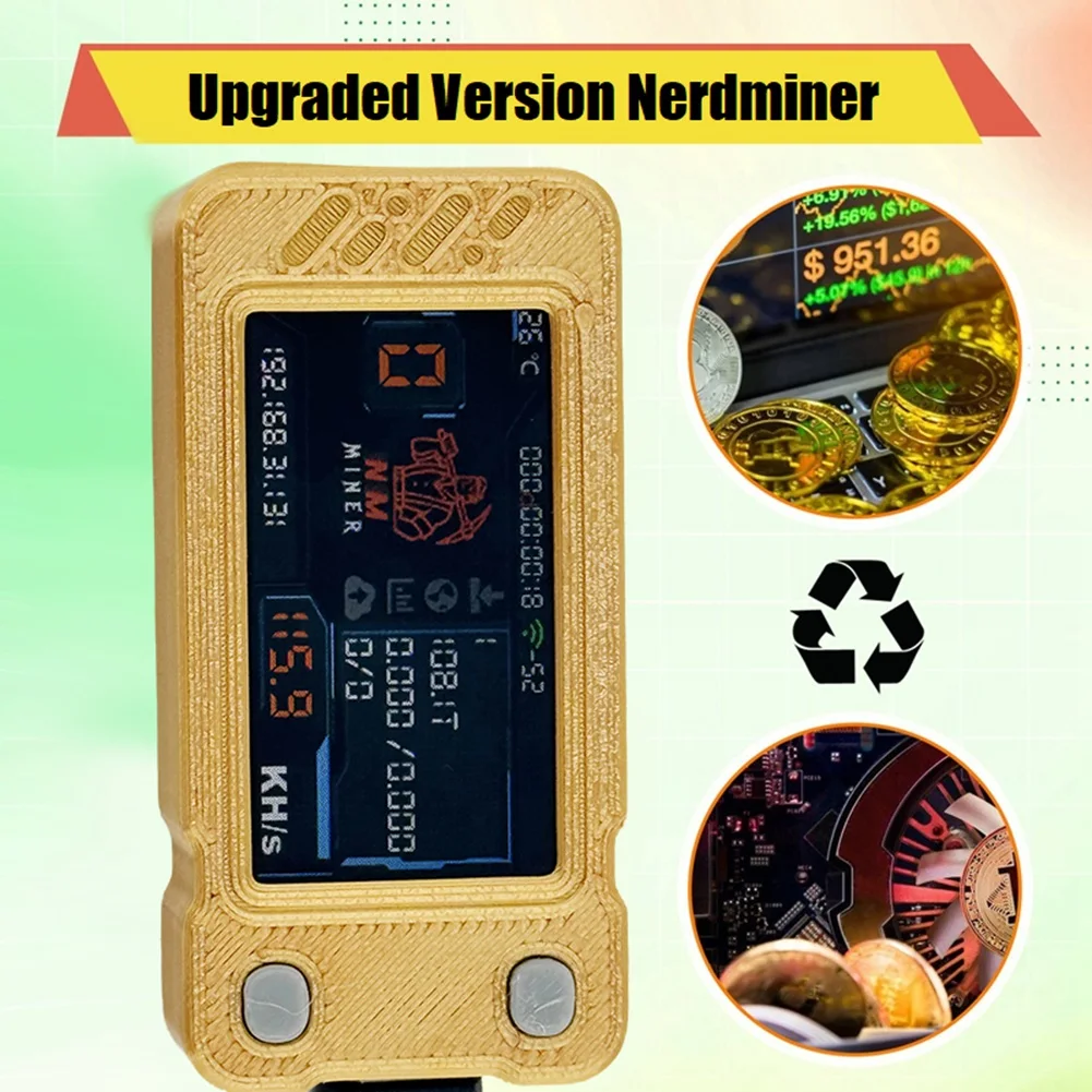 Модернизированный Nerdminer 118KH/S BTC Solo Lottery Miner Mini ASIC Miner Bitcoin BTC Miner с цветным экраном Nerd Miner
Модернизированный Nerdminer 118KH/S BTC Solo Lottery Miner Mini ASIC Miner Bitcoin BTC Miner с цветным экраном Nerd Miner