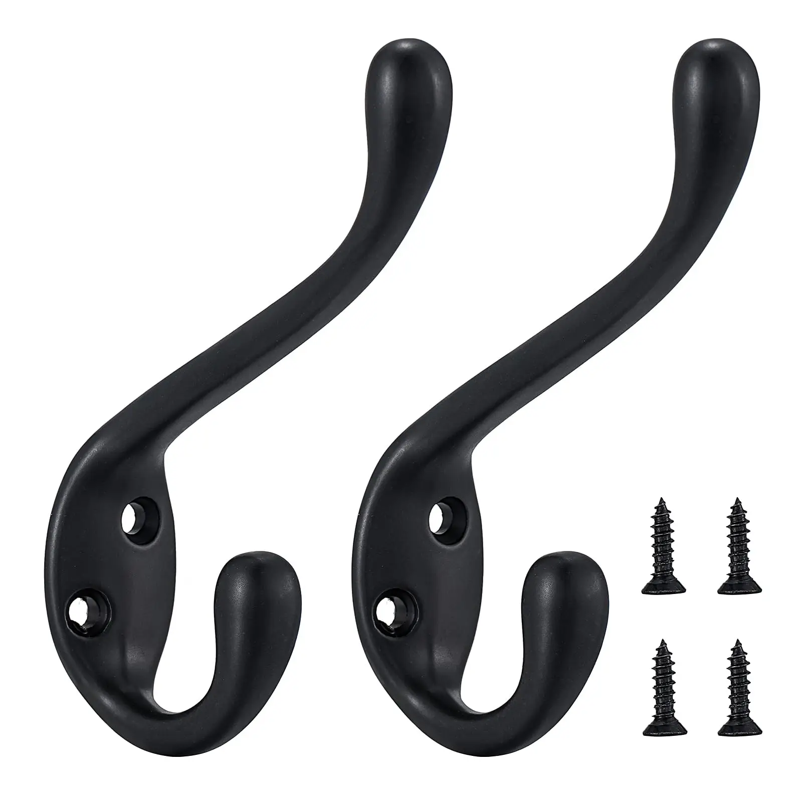 Matte Black Heavy-Duty Dual Wall Hooks 10-Pack – Robust Mounting For Coats, Towels And Bags
Matte Black Heavy-Duty Dual Wall Hooks 10-Pack – Robust Mounting For Coats, Towels And Bags