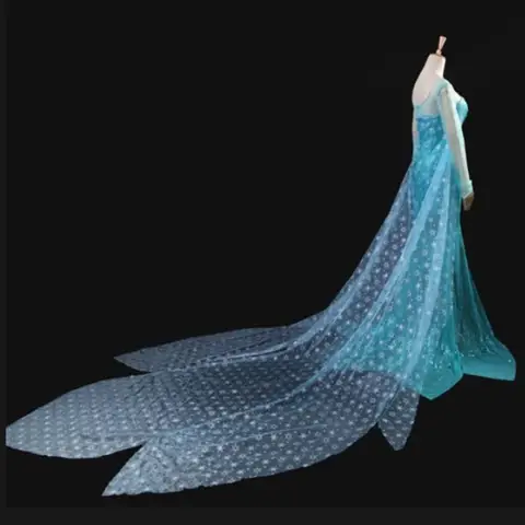 Ice Snow Cosplay Queen Elsa Costume For Adult Women Excellent Dress Halloween Carnival Party Fancy Dress