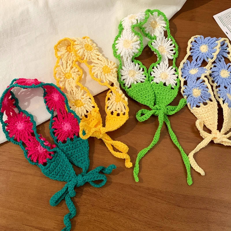 French Handmade Knitted Crochet Hollow Headbands for Women Summer Travel Photo Versatile Retro Pastoral Sweet Hair Accessories
French Handmade Knitted Crochet Hollow Headbands for Women Summer Travel Photo Versatile Retro Pastoral Sweet Hair Accessories