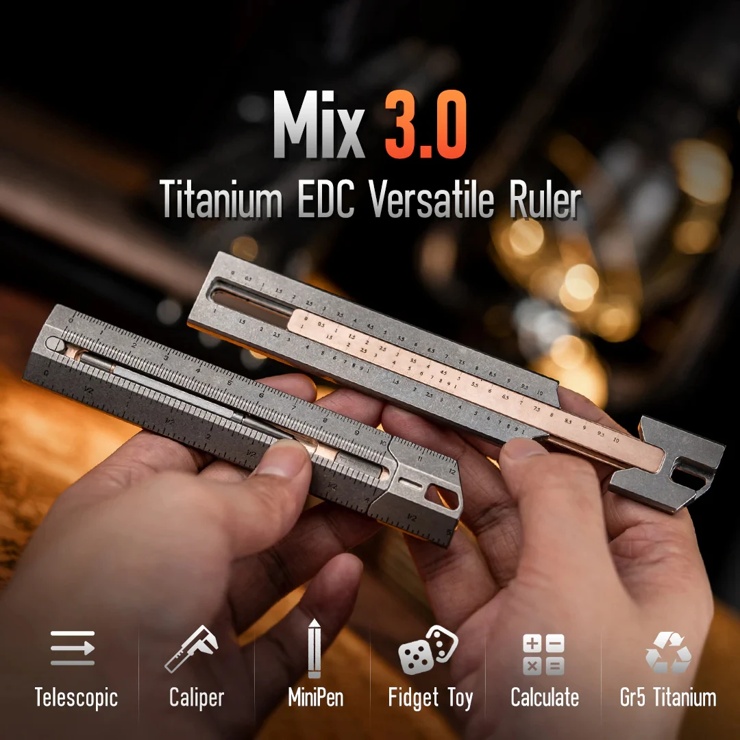 Titaner Mix Omni Titanium Versatile EDC Ruler
Titaner Mix Omni Titanium Versatile EDC Ruler