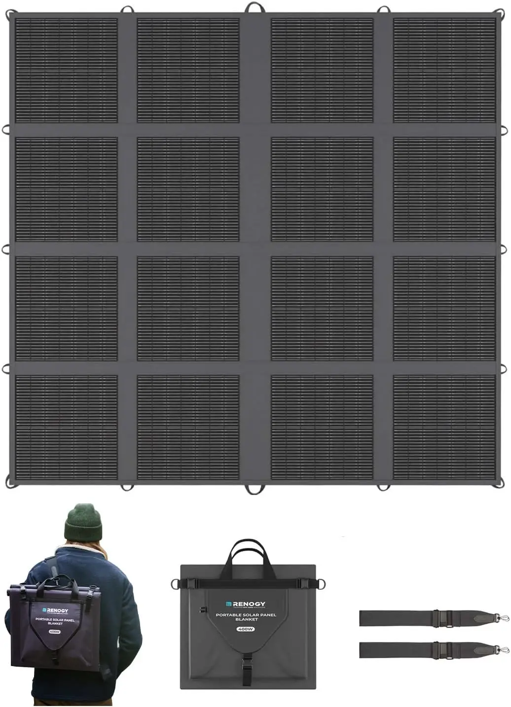 400W Portable Solar Panel Blanket, 25% High Efficiency N-Type Foldable Solar Panel Charger for Power Station,Lightweight 16-Fold
400W Portable Solar Panel Blanket, 25% High Efficiency N-Type Foldable Solar Panel Charger for Power Station,Lightweight 16-Fold