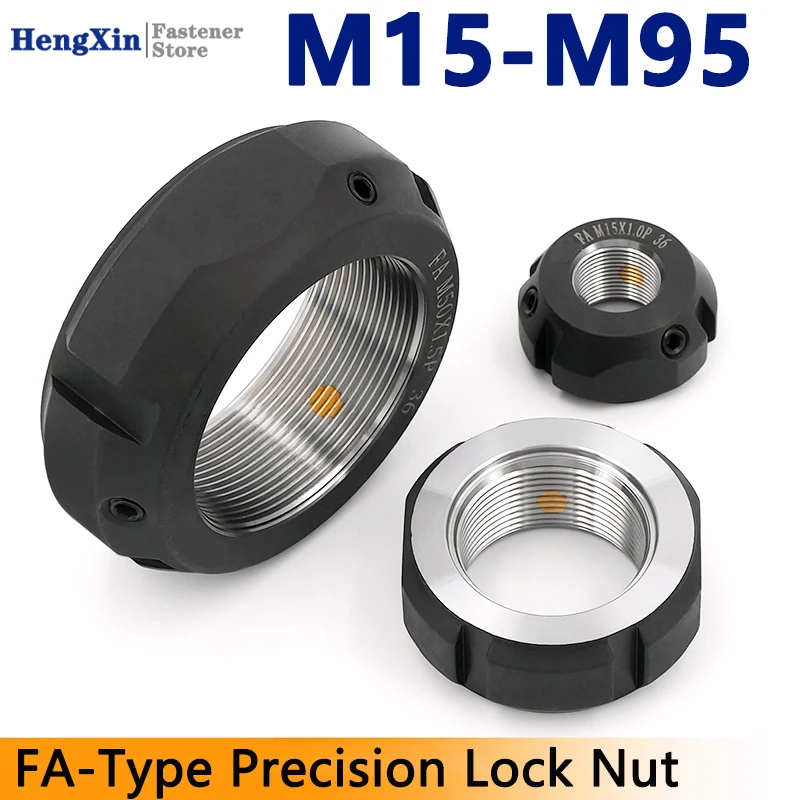 1PCS M15-M95 FA-type Precision Locking Nut Machine Tool Shaft Spindle Lead Screw Round Locknut Pitch 1/1.5/2mm Steel Nuts
1PCS M15-M95 FA-type Precision Locking Nut Machine Tool Shaft Spindle Lead Screw Round Locknut Pitch 1/1.5/2mm Steel Nuts