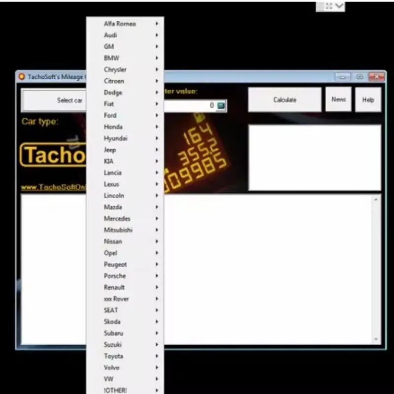 TachoSoft-Mileage Calculator 23.1, Licensed V23.1 Counter Calculation Software, Digital Odometer Calculator
TachoSoft-Mileage Calculator 23.1, Licensed V23.1 Counter Calculation Software, Digital Odometer Calculator