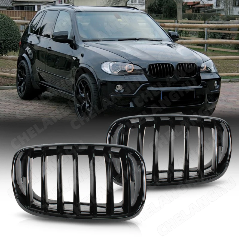 Racing Grills For BMW X5 E70 2006-2013 Or X6 E72 2008-2013 Black Bright Grille Car accessories
Racing Grills For BMW X5 E70 2006-2013 Or X6 E72 2008-2013 Black Bright Grille Car accessories